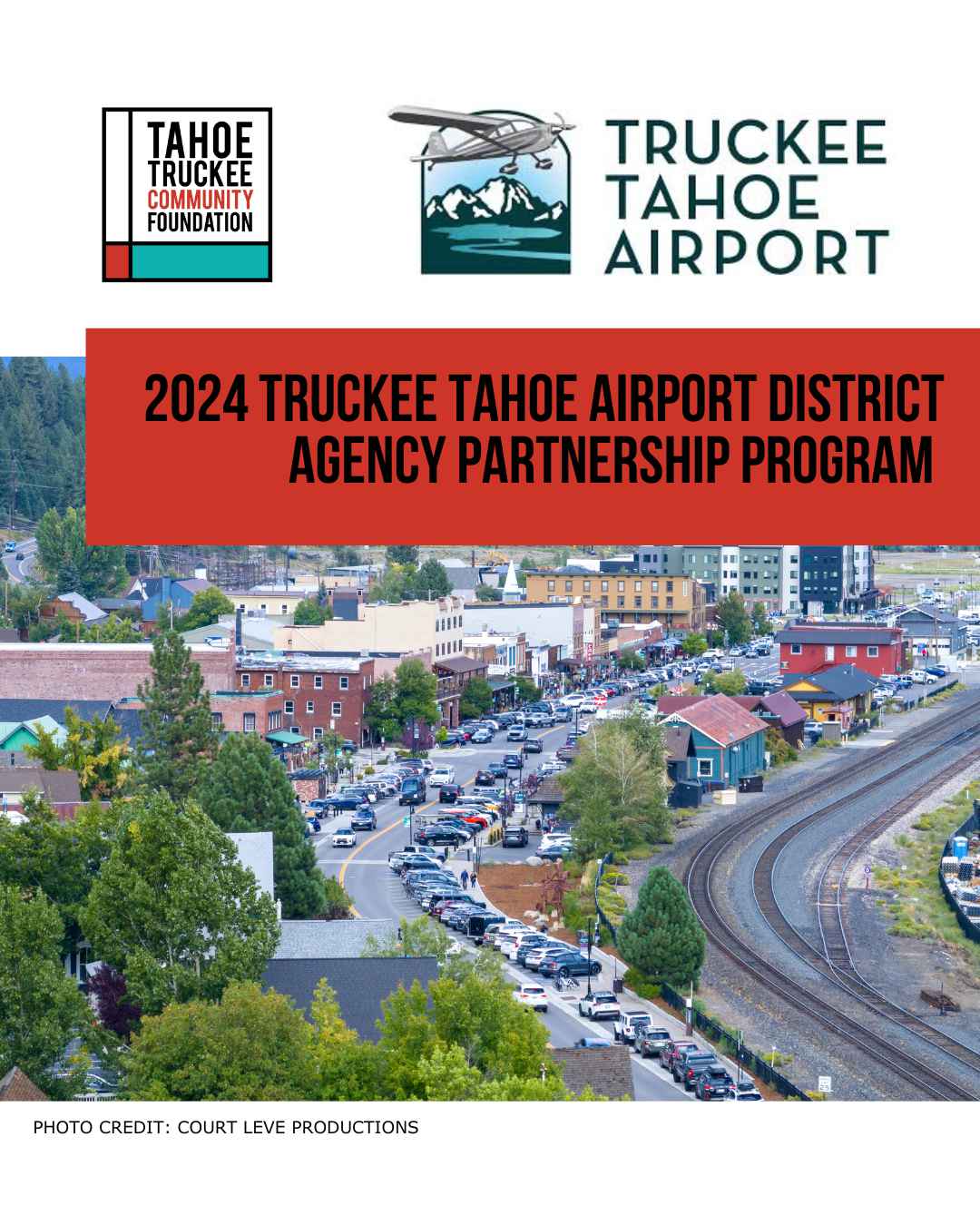 2024 Truckee Tahoe Airport District Agency Partnership Program Flyer